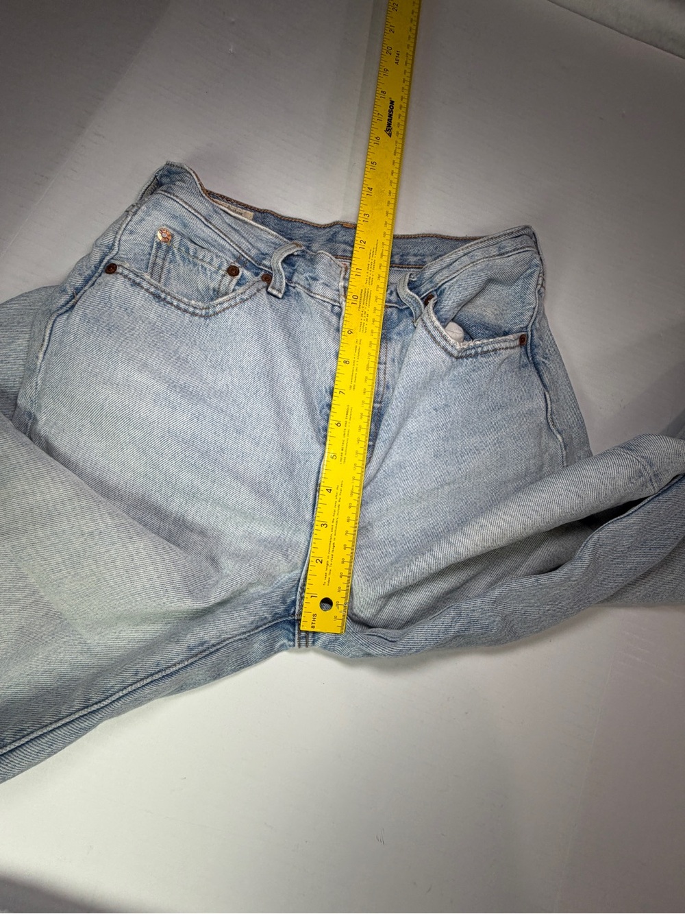 Levi's Women's Light Blue Wide Leg Jeans - Picture 7 of 12